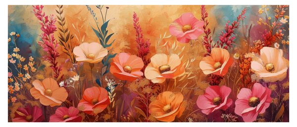 Slika - Livadsko cvijeće, slika (120x50 cm)