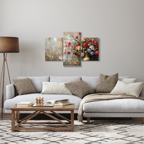 Slika - Vaza s cvijećem (90x60 cm)