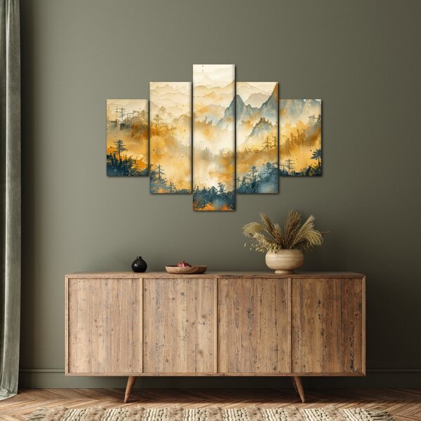 Slika - Planine, akvarel (150x105 cm)