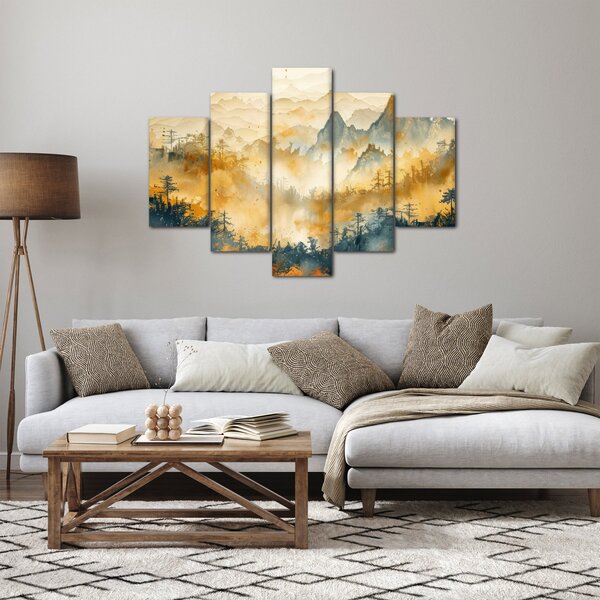 Slika - Planine, akvarel (150x105 cm)