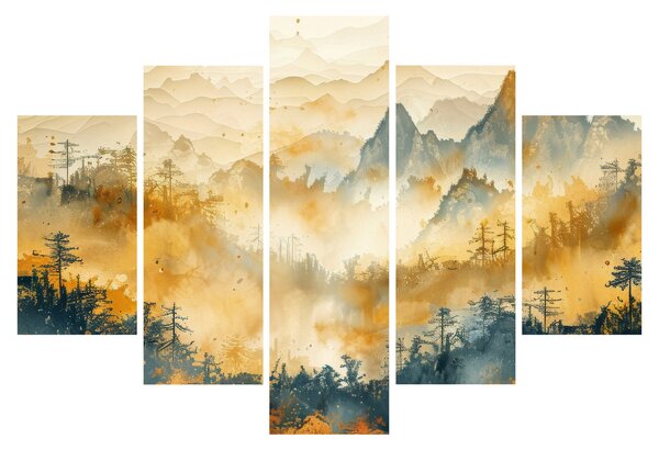 Slika - Planine, akvarel (150x105 cm)