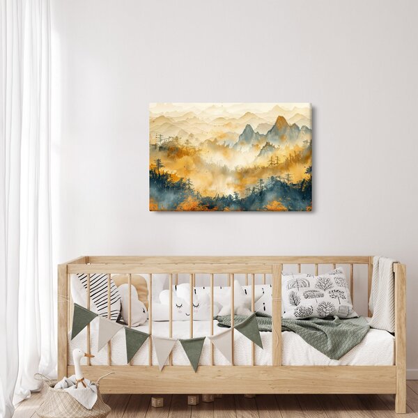 Slika - Planine, akvarel (90x60 cm)