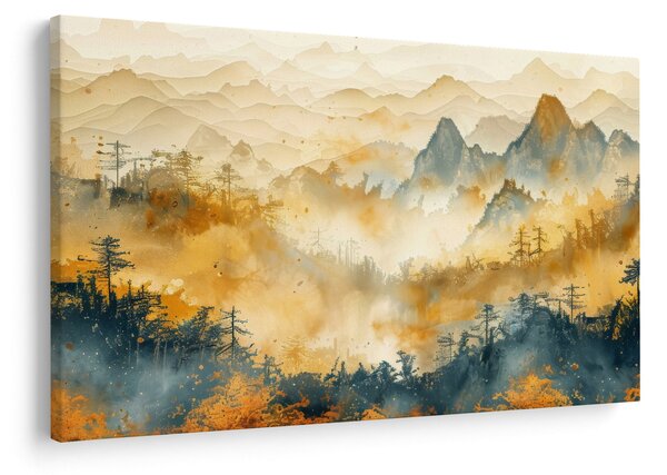 Slika - Planine, akvarel (90x60 cm)