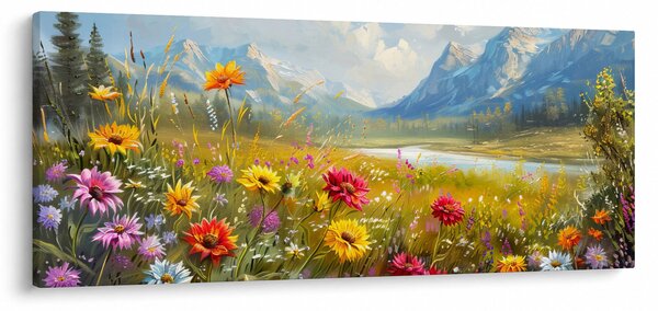 Slika - Naslikani pejzaž (120x50 cm)