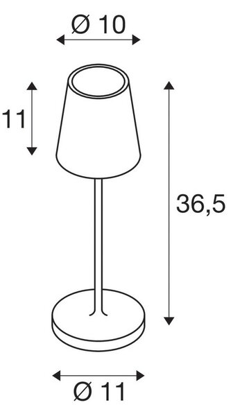 Vanjske Svjetiljka SLV, Vinolina Two, prigušiv, Zelena, Terasa, Aluminij, Moderan