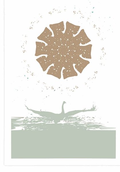 Plakat labuđe jezero