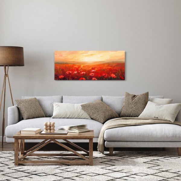 Slika - Polje makova (120x50 cm)