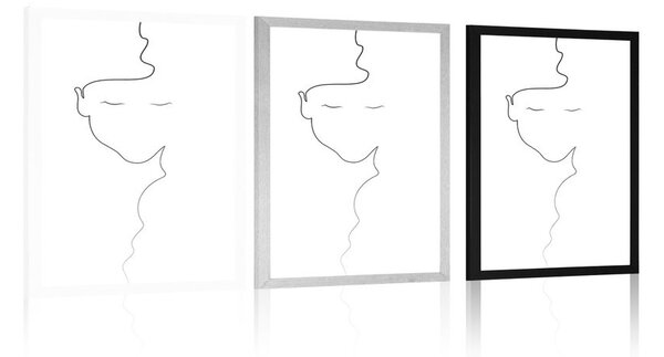 Plakat žena u minimalističkom dizajnu