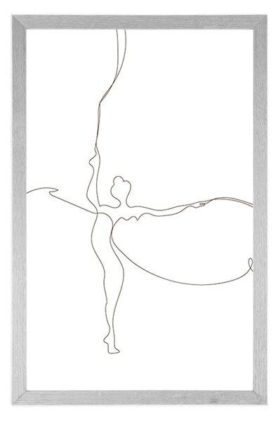 Plakat elegancija balerine