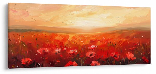 Slika - Polje makova (120x50 cm)