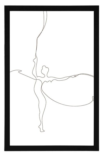 Plakat elegancija balerine