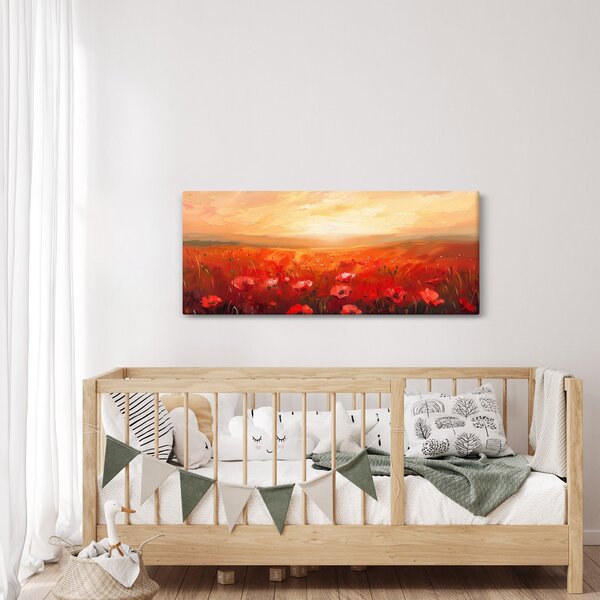 Slika - Polje makova (120x50 cm)