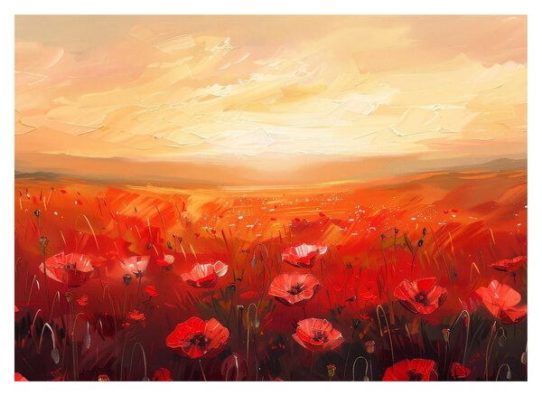 Slika - Polje makova (70x50 cm)