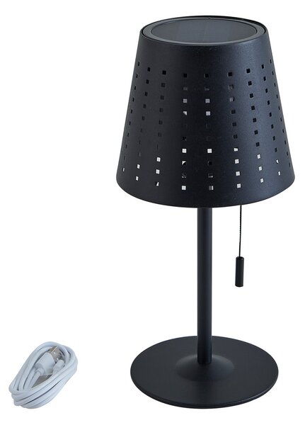 Vanjske Svjetiljka Lindby, Hilario, prigušiv, Crno, Balkon, Metal