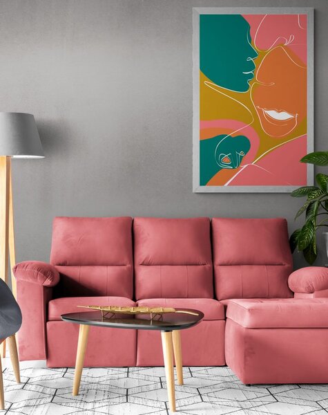 Plakat sretan par u pastelnim bojama