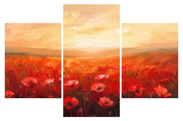 Slika - Polje makova (90x60 cm)