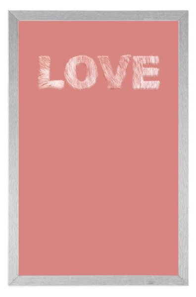 Plakat s jednostavnim natpisom Love