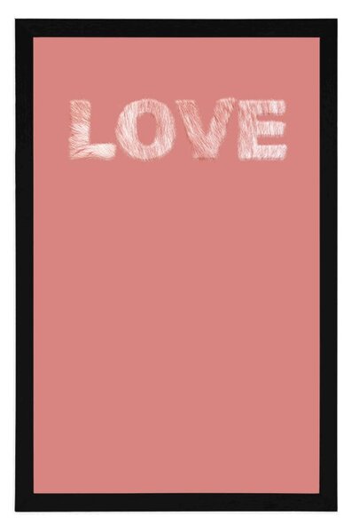 Plakat s jednostavnim natpisom Love