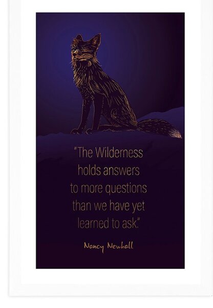 Plakat s paspartuom citat Nancy Newhall