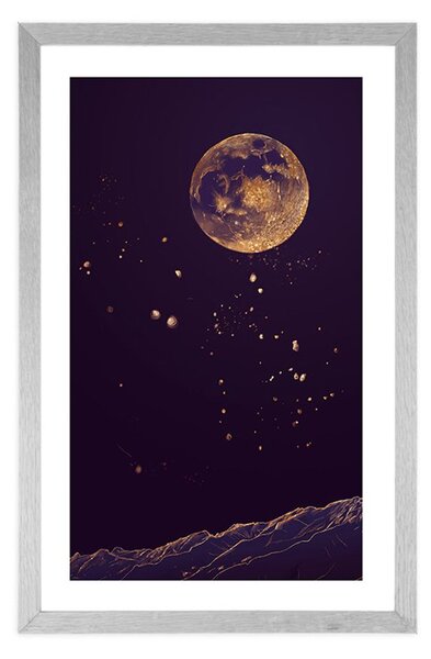 Plakat s paspartuom čudotvorna planeta