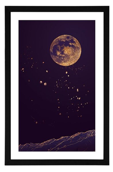 Plakat s paspartuom čudotvorna planeta