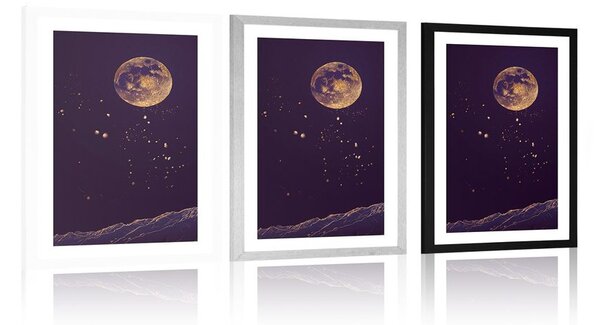 Plakat s paspartuom čudotvorna planeta