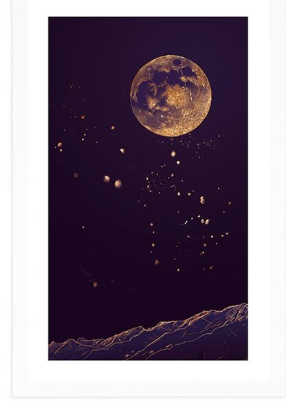 Plakat s paspartuom čudotvorna planeta