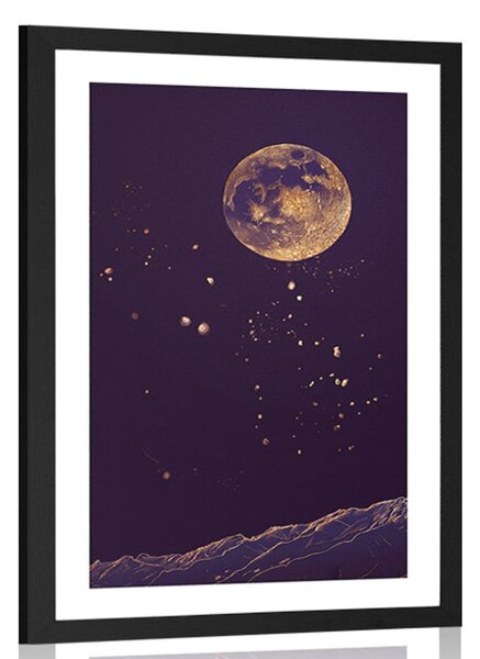 Plakat s paspartuom čudotvorna planeta