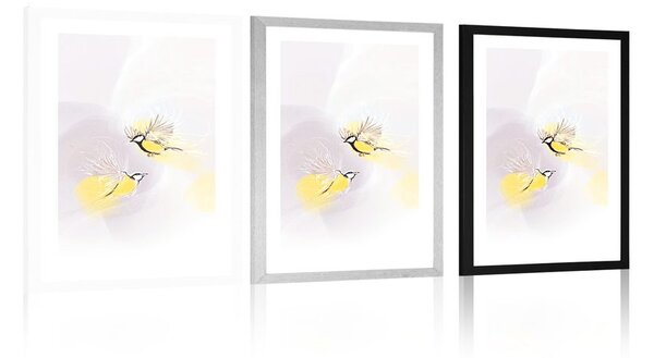Plakat s paspartuom minimalističke sjenice