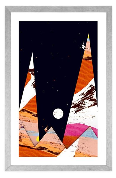 Plakat s paspartuom piramide Bliskog istoka