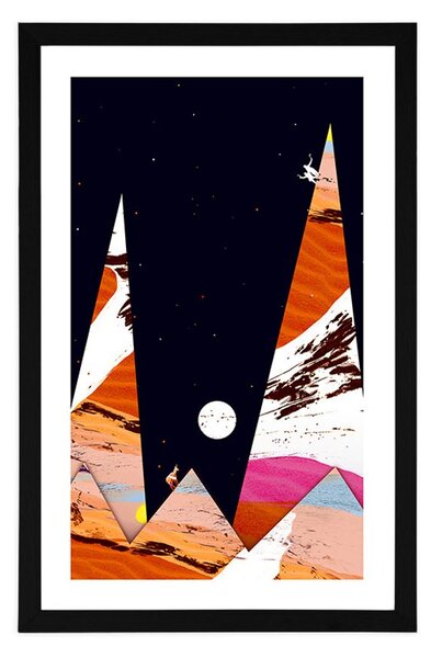 Plakat s paspartuom piramide Bliskog istoka
