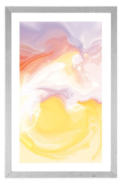 Plakat s paspartuom pastelni sklad boja