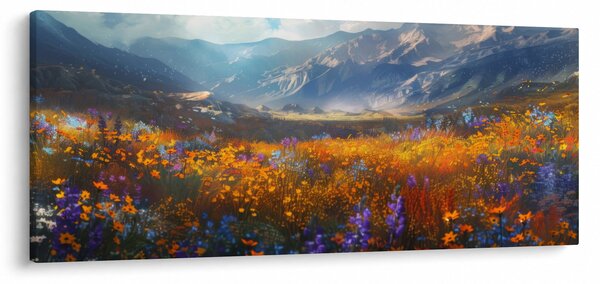 Slika - Slikani planinski pejzaž II. (120x50 cm)