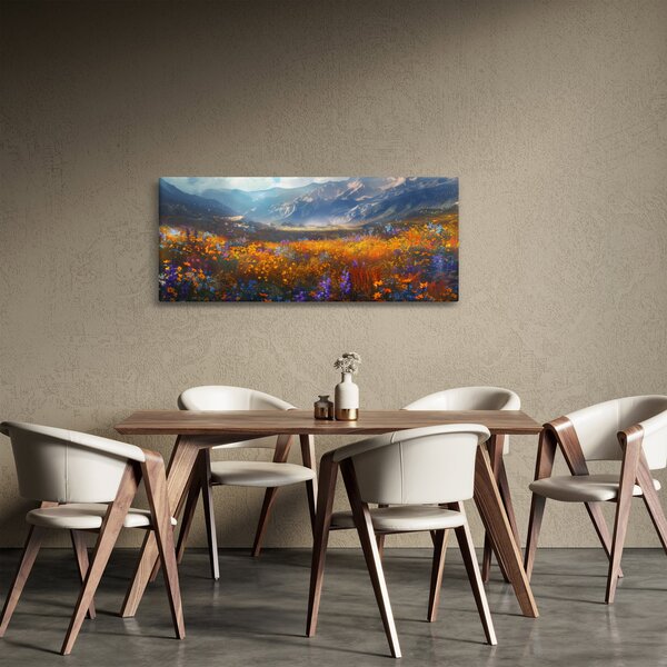 Slika - Slikani planinski pejzaž II. (120x50 cm)