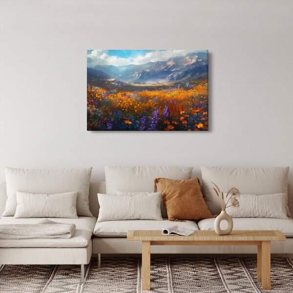 Slika - Slikani planinski pejzaž II. (90x60 cm)