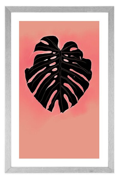 Plakat s paspartuom crni list monstere
