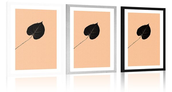 Plakat s paspartuom misteriozni crni list