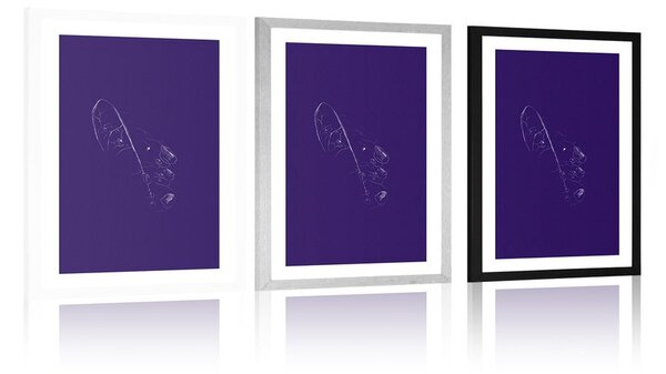 Plakat s paspartuom unikatni sklad boja