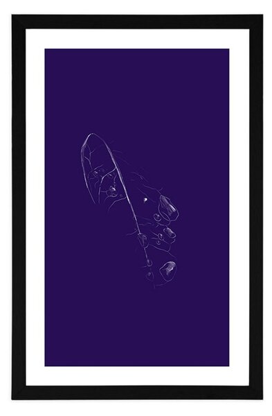 Plakat s paspartuom unikatni sklad boja