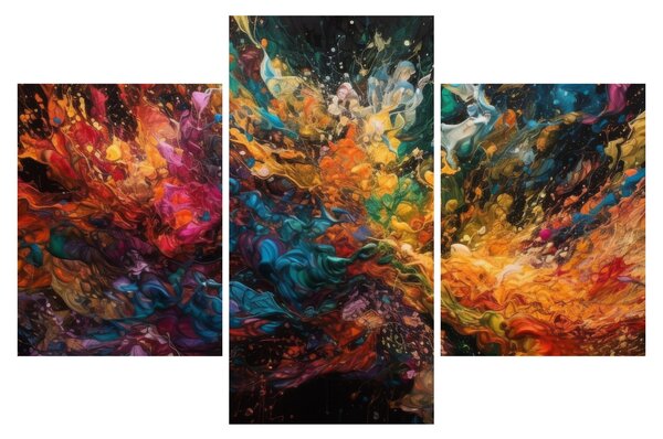 Slika - Apstrakcija boja II. (90x60 cm)