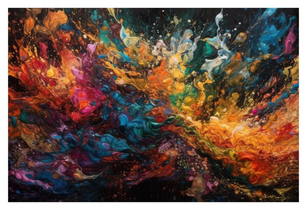 Slika - Apstrakcija boja II. (90x60 cm)