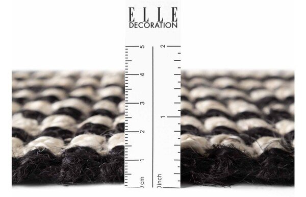 Crni ručno rađen juten tepih 160x230 cm Harvest Ebony – Elle Decoration