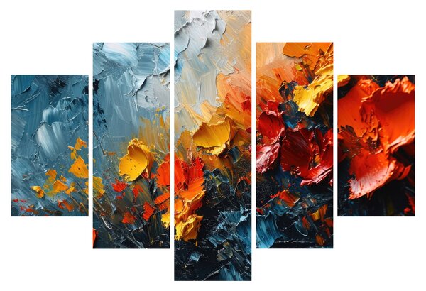 Slika - Apstraktna slika cvijeća III. (150x105 cm)