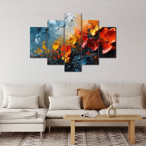 Slika - Apstraktna slika cvijeća III. (150x105 cm)