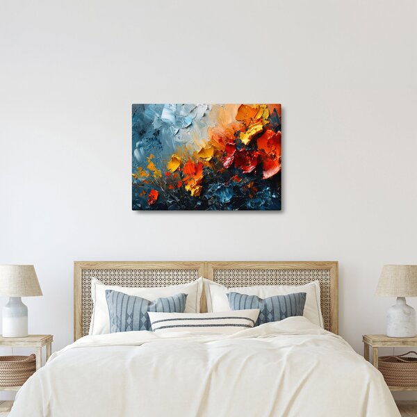 Slika - Apstraktna slika cvijeća III. (70x50 cm)