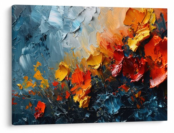 Slika - Apstraktna slika cvijeća III. (70x50 cm)