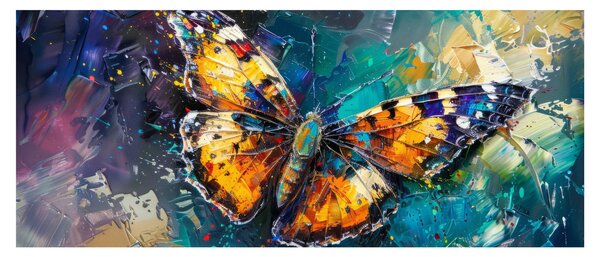 Slika - Leptir, ulje na platnu (120x50 cm)