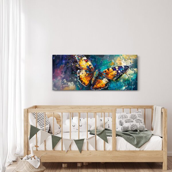 Slika - Leptir, ulje na platnu (120x50 cm)