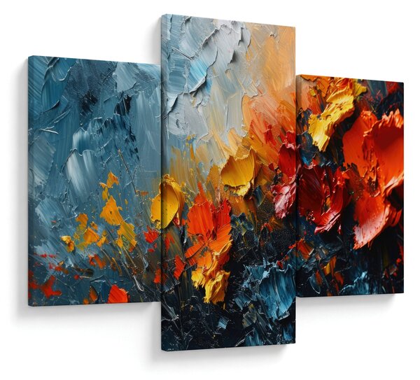 Slika - Apstraktna slika cvijeća III. (90x60 cm)