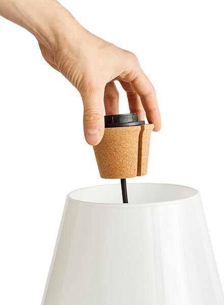 Stolne Lampa HAY, Apollo, Bijela, Dnevna soba, Staklo, Dizajn